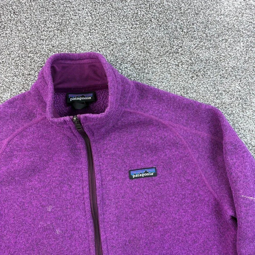 Patagonia Better Sweater Jacket Women's Large Purple Pink Full Zip Fleece 25542